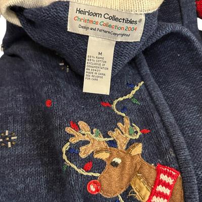 Lot of 7 Christmas Holiday Sweaters Sizes Medium and Large- So Festive!