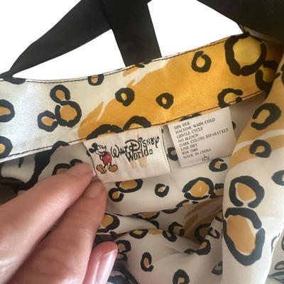 Silk Walt Disney World Animal Print Nightie Size Large