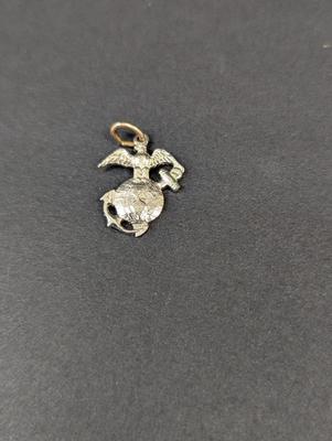 Sale Photo Thumbnail #2673: Sterling Silver Pendant Charm Marines Symbol