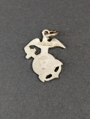 Sale Photo Thumbnail #2674: Sterling Silver Pendant Charm Marines Symbol