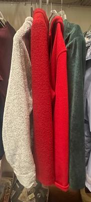Lot of 4 Fleece Jackets and Coat