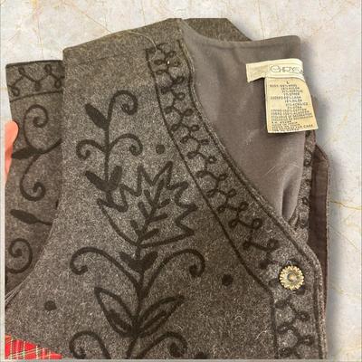 Lot of 13 Women's Size Large Sweaters, Vests, and Shirts