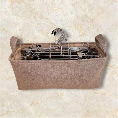 Cute Tote Bag Full of Metal Hanging Pant Hangers