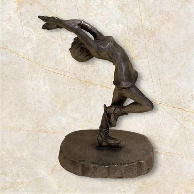 Olympic Winter Games Lake Placid Ice Skating FIgurine 1980