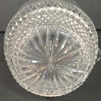 LOT 102D: Crystal Vases, Pitcher, and Footed Candy Dish with Lid