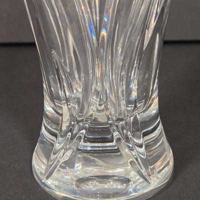 LOT 102D: Crystal Vases, Pitcher, and Footed Candy Dish with Lid