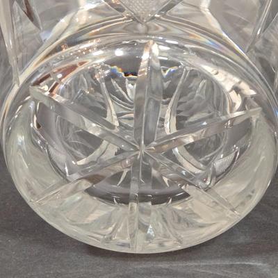 LOT 102D: Crystal Vases, Pitcher, and Footed Candy Dish with Lid