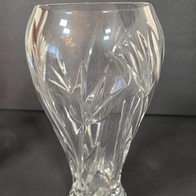 LOT 102D: Crystal Vases, Pitcher, and Footed Candy Dish with Lid