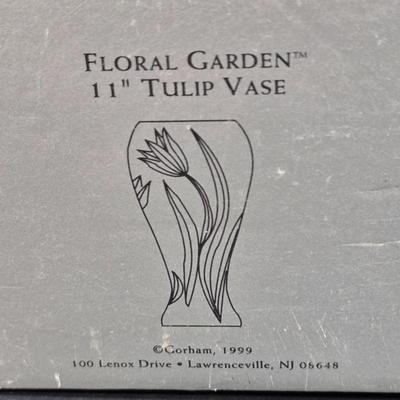 LOT 102D: Crystal Vases, Pitcher, and Footed Candy Dish with Lid