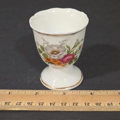 LOT 109D: Mikasa Pink Tulip Bowl, Lenox Cup and Saucer, Fitz and Floyd Trinket Box, and More