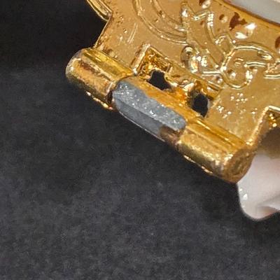 LOT 109D: Mikasa Pink Tulip Bowl, Lenox Cup and Saucer, Fitz and Floyd Trinket Box, and More