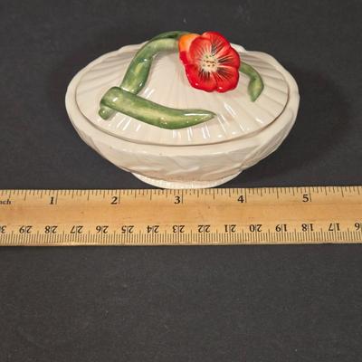 LOT 109D: Mikasa Pink Tulip Bowl, Lenox Cup and Saucer, Fitz and Floyd Trinket Box, and More