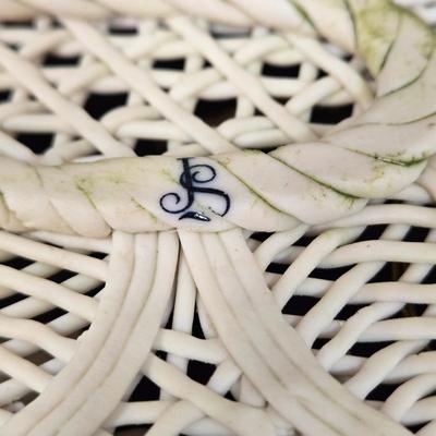 LOT 110D: Beautiful Vintage Porcelain Basket Plates