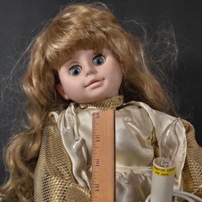 LOT 113D: Animated Angel and Franklin Heirloom Dolls Angel