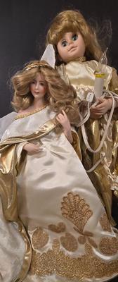 LOT 113D: Animated Angel and Franklin Heirloom Dolls Angel
