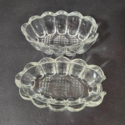 LOT 115D: Variety of Crystal Pieces Including Nut Dishes, Coasters, and More