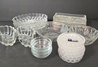 LOT 115D: Variety of Crystal Pieces Including Nut Dishes, Coasters, and More