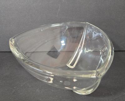 LOT 116D: Crystal Bell Shaped Taper Holders, Grape Vine Pitcher, and More