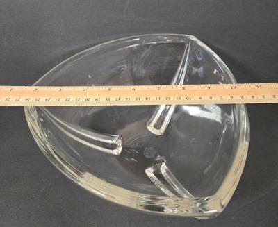 LOT 116D: Crystal Bell Shaped Taper Holders, Grape Vine Pitcher, and More