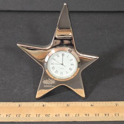 LOT 117D: Glass Vanity Box, Clown Figurine, Dolphin Figurine, and More