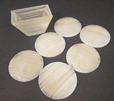 LOT 118D: Large Decorative Bowl, Metal Serving Platters, Coasters, and More