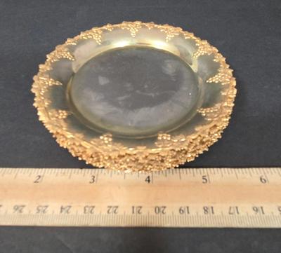 LOT 118D: Large Decorative Bowl, Metal Serving Platters, Coasters, and More