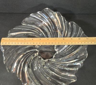 LOT 119D: Beautiful Multi-Colored Decorative Bowl, Crystal Bowl, and Uranium Glass Plate