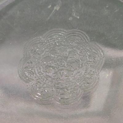 LOT 119D: Beautiful Multi-Colored Decorative Bowl, Crystal Bowl, and Uranium Glass Plate