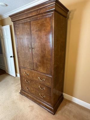 Henredon “Charles X” Burlwood Armoire