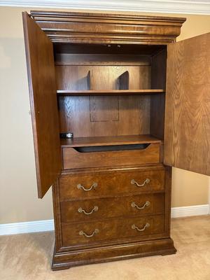 Henredon “Charles X” Burlwood Armoire