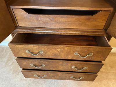Henredon “Charles X” Burlwood Armoire