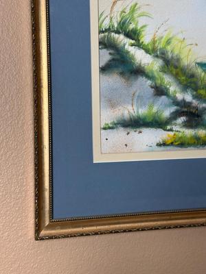 Original Coastal Dune Watercolor by Liberty