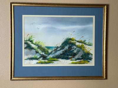 Original Coastal Dune Watercolor by Liberty