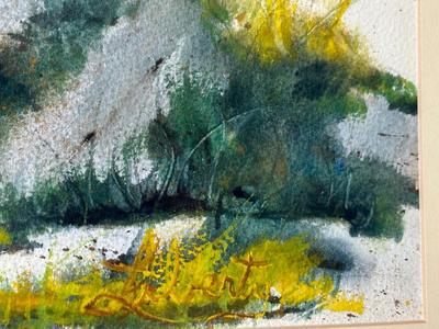 Original Coastal Dune Watercolor by Liberty