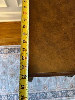 Scrolled Iron and Wood Accent Table