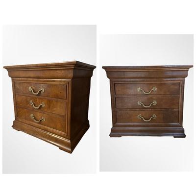 Pair of Henredon “Charles X” 3-Drawer Chests