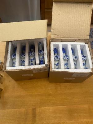 Lot of Napkin Rings. NOS Blue Willow.