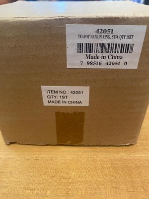 Lot of Napkin Rings. NOS Blue Willow.