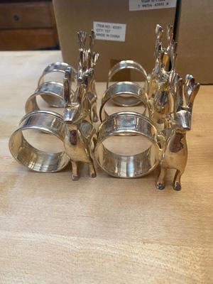 Lot of Napkin Rings. NOS Blue Willow.