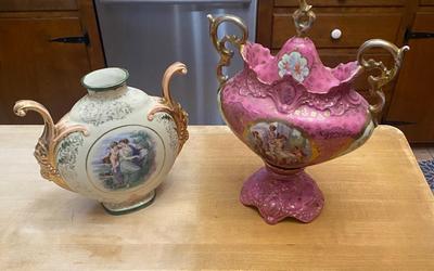 Two French Porcelain Urns