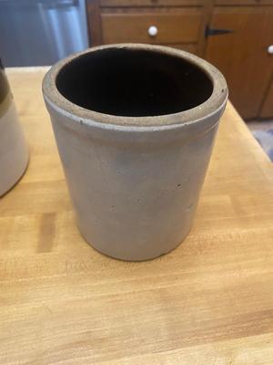 Lot of Three Stoneware Crocks
