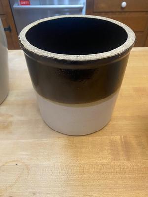 Lot of Three Stoneware Crocks