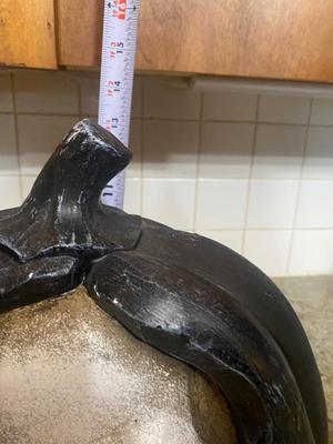 1ft Tall Light Up Flaming Skeleton Halloween Decoration