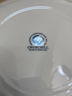 Set of Churchill Blue Willow China