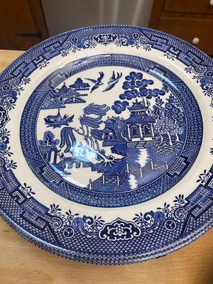 Set of Churchill Blue Willow China