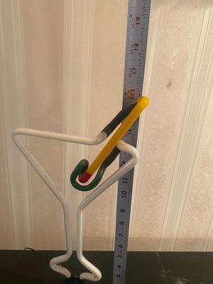 Cool Martini Glass Neon Sign on Pedestal Barware