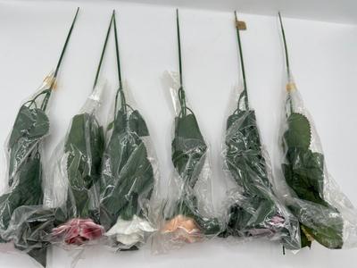 Capodimonte Porcelain Roses - Set of 6