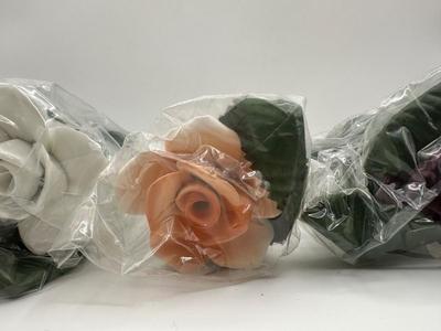 Capodimonte Porcelain Roses - Set of 6