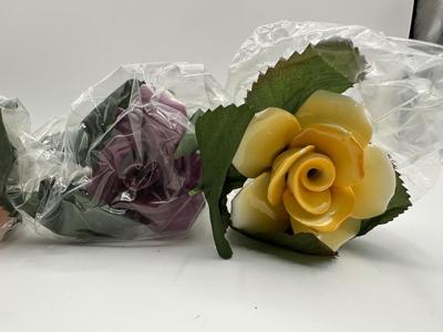Capodimonte Porcelain Roses - Set of 6