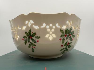 Lenox Holiday Large "Pierced" Bowl